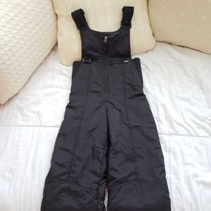 Chalet Youth Black Zip Up Ski Bib 5M